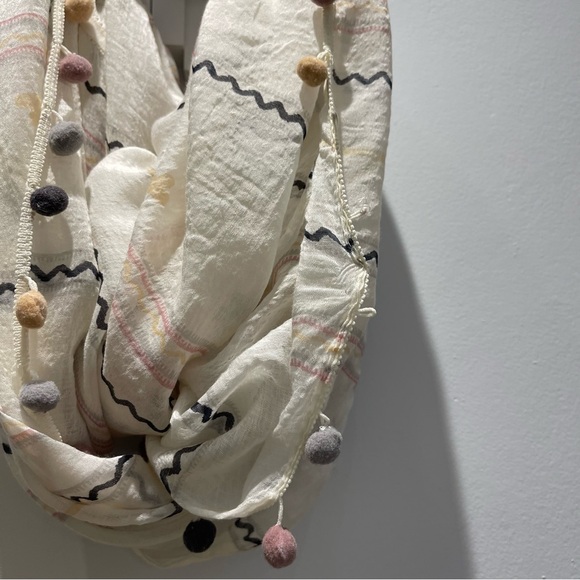 Ann Taylor Loft Pom Pom Infinity Scarf - Picture 12 of 12